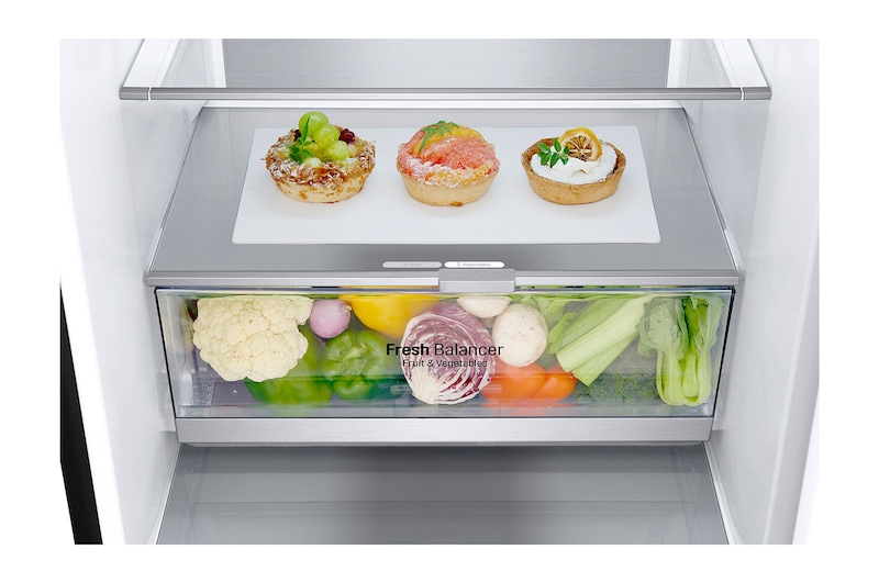 LG Kühl-Gefrierkombination (A, 384L, 203cm hoch) mit nur 97kWh & Inverter Linear Compressor® | GBB92MCB2P, GBB92MCB2P