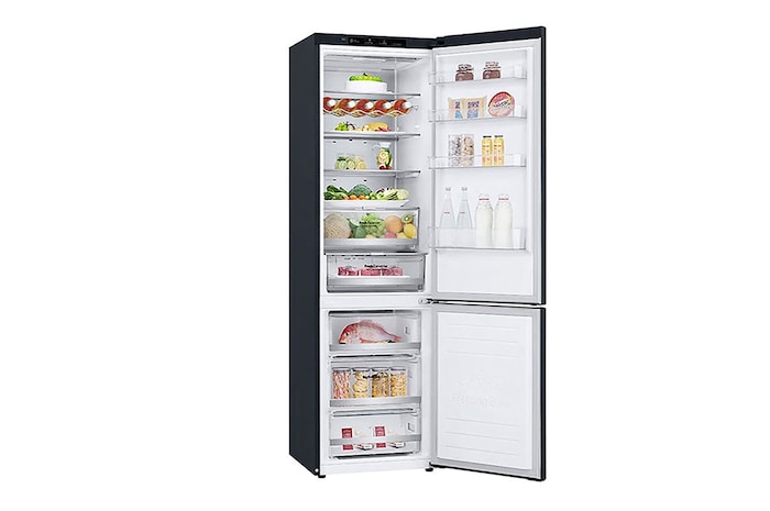 LG Kühl-Gefrierkombination (A, ​384​L, ​203cm hoch)​ mit 110 kWh/a & Inverter Linear Compressor®​ | ​GBB92MCBAP, GBB92MCBAP