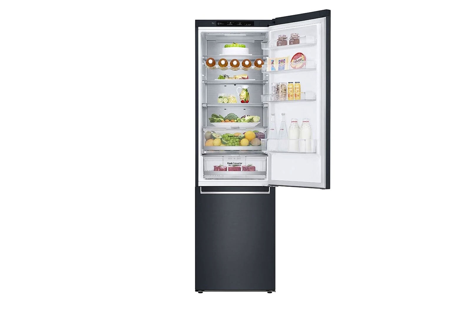 LG Kühl-Gefrierkombination (A, ​384​L, ​203cm hoch)​ mit 110 kWh/a & Inverter Linear Compressor®​ | ​GBB92MCBAP, GBB92MCBAP