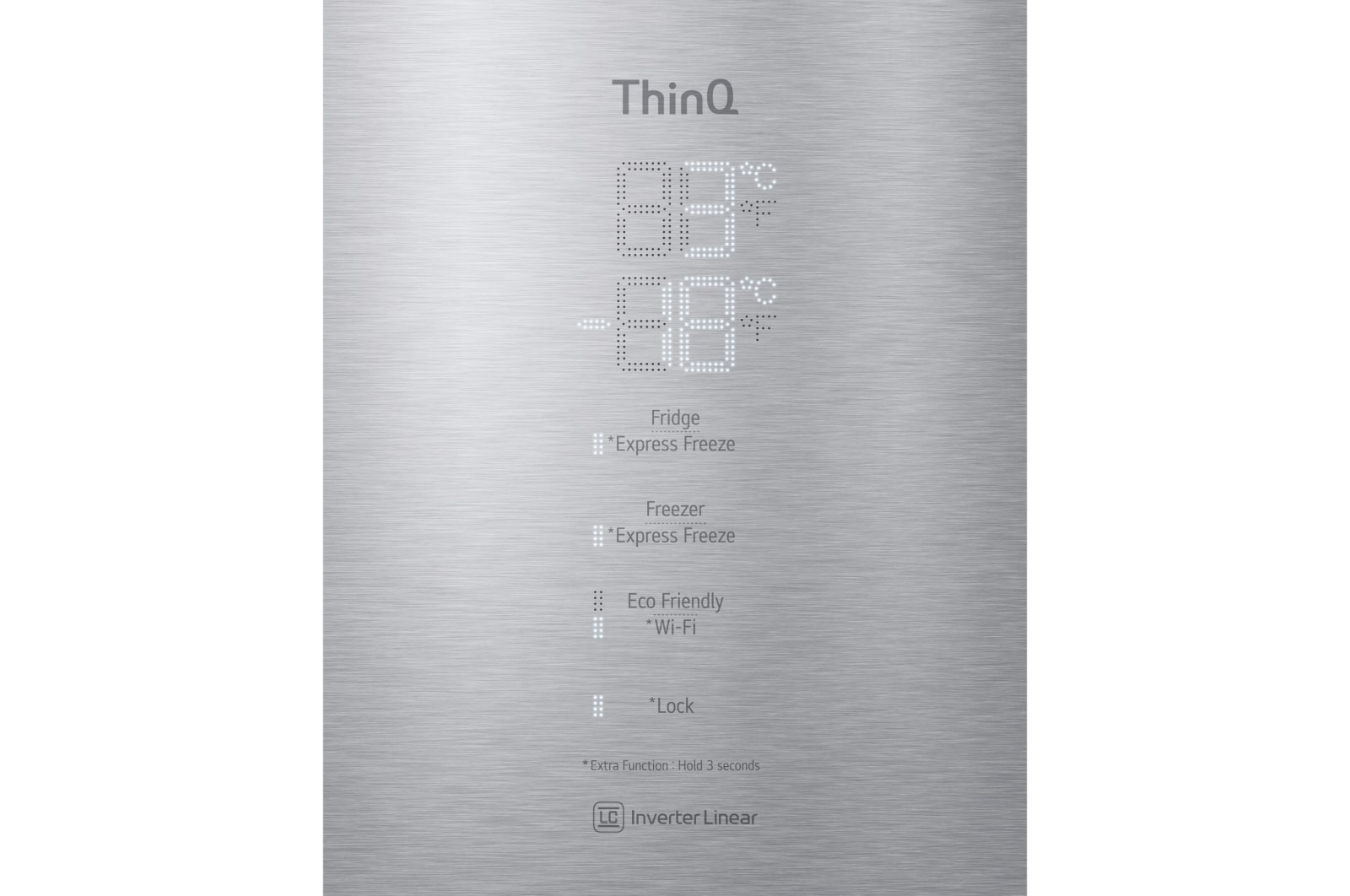 LG ​Kühl-Gefrierkombination | 384​ Liter Nutzinhalt | Energieeffizienzklasse ​B ​| ​Premium Edelstahl​ | ​203 cm​ hoch | ​Inverter-Linearkompressor​ | ​GBB92STABP, GBB92STABP