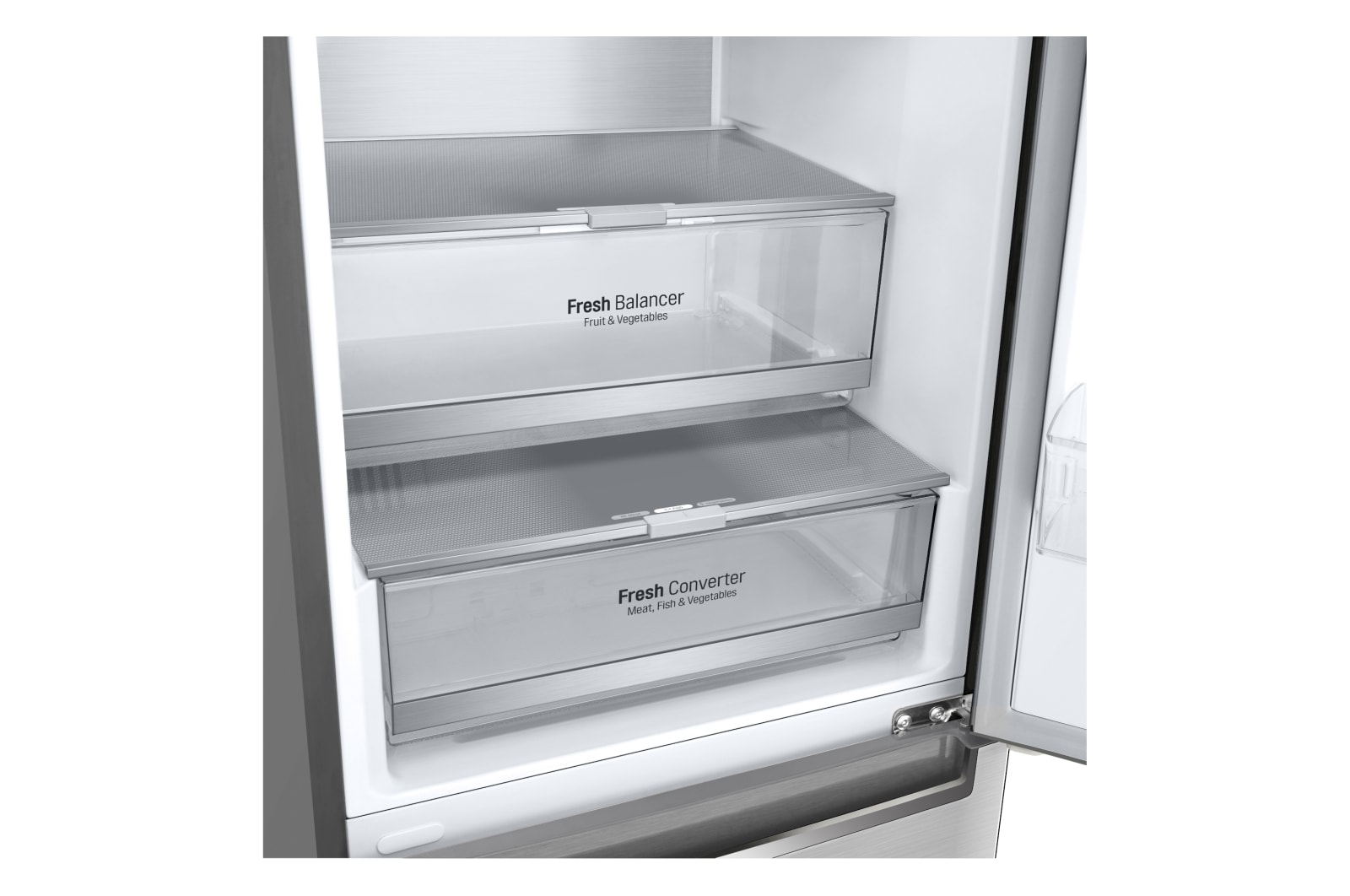 LG ​Kühl-Gefrierkombination | 384​ Liter Nutzinhalt | Energieeffizienzklasse ​B ​| ​Premium Edelstahl​ | ​203 cm​ hoch | ​Inverter-Linearkompressor​ | ​GBB92STABP, GBB92STABP