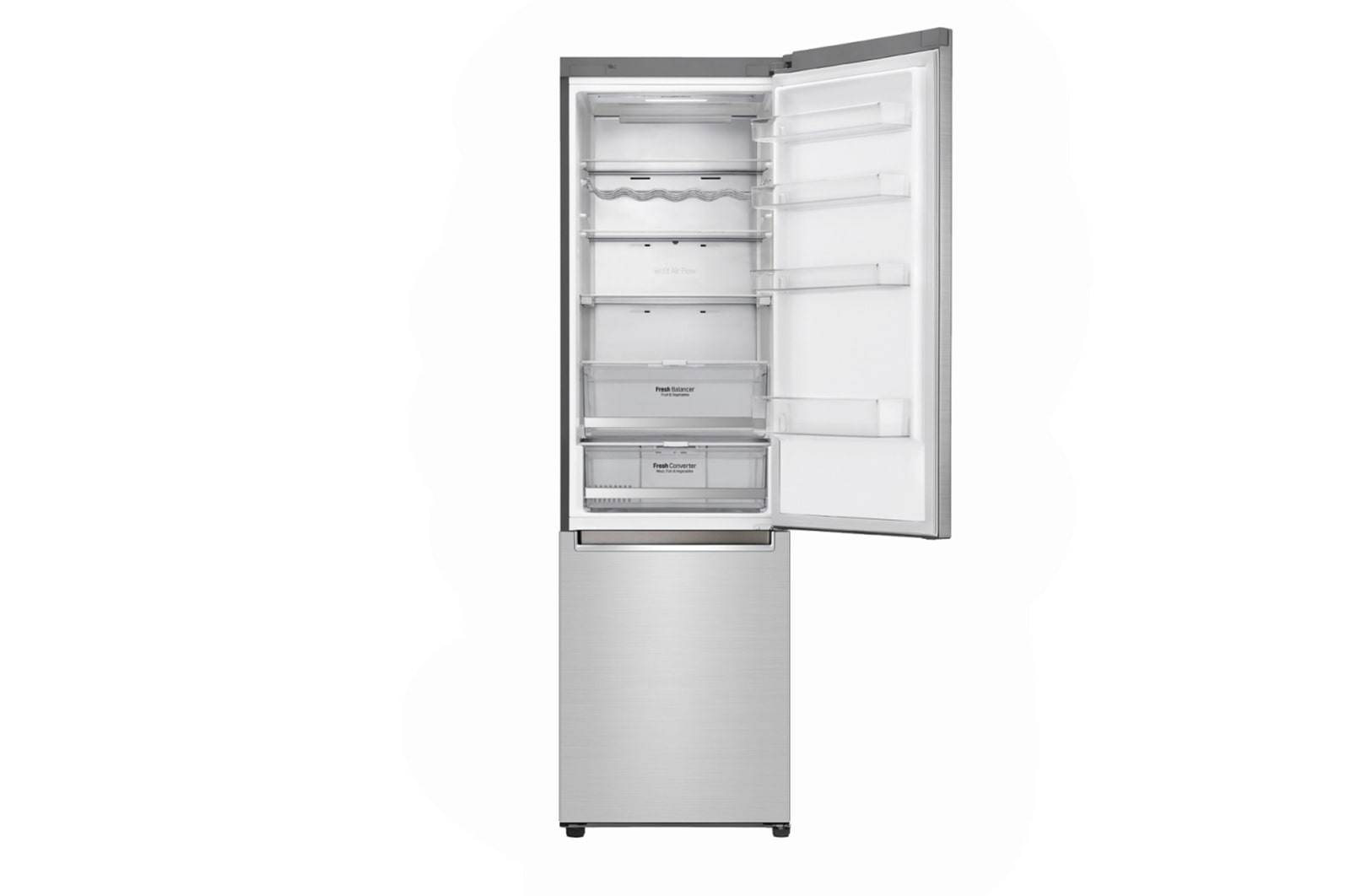 LG Kühl-Gefrierkombination | 384 Liter Nutzinhalt | Energieeffizienzklasse C | Premium Stainless Steel | GBB92STACP, GBB92STACP