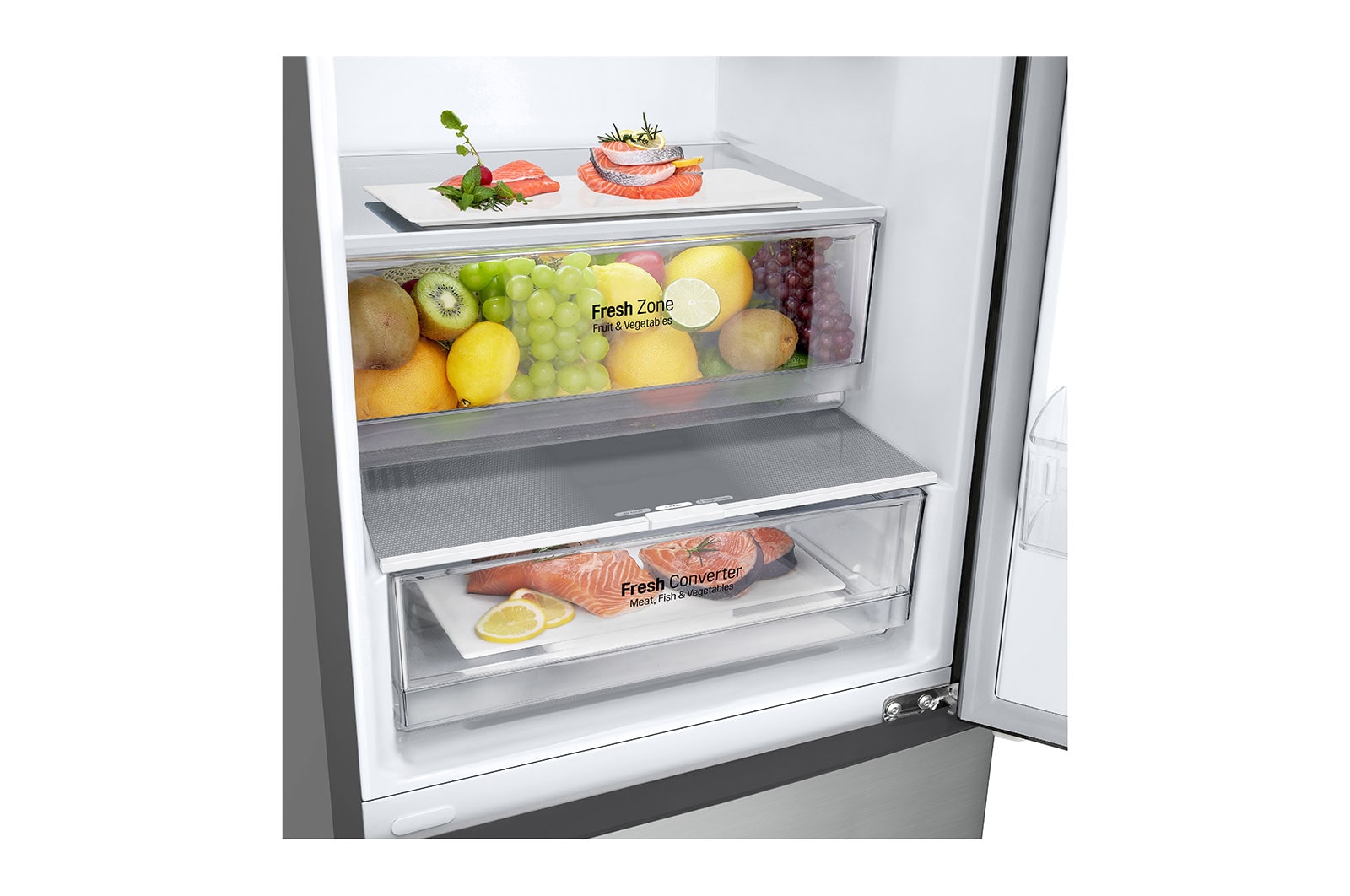 Drawer with food