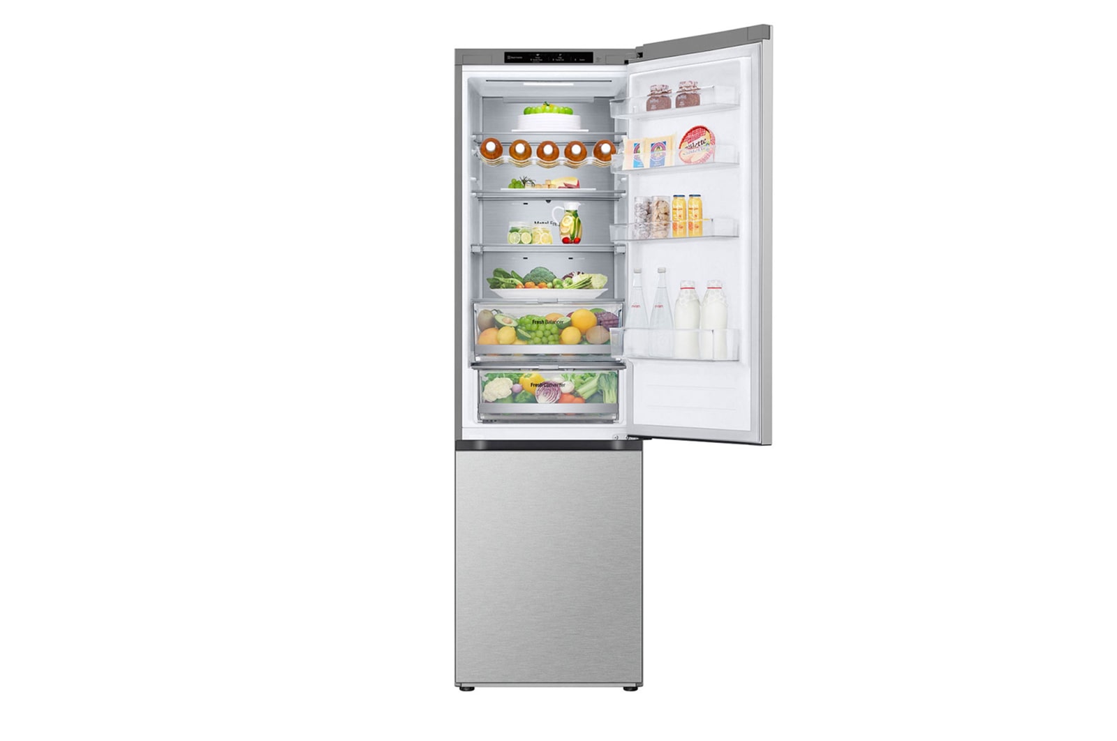 LG Kühl-Gefrierkombination (B, 387L, 203 cm hoch) mit 138 kWh/a & Smart Inverter Compressor® | GBV7280BMB, GBV7280BMB