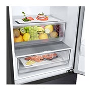 LG Kühl-Gefrierkombination | 384 Liter Nutzinhalt | Energieeffizienzklasse A | Matte Black | 203 cm | Inverter Linear Compressor® | GBP62MCNAC, GBP62MCNAC