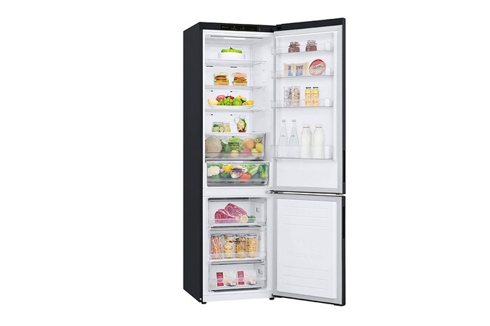 LG Kühl-Gefrierkombination (B, 384L, 203cm hoch) mit 137 kWh/a & Inverter Linear Compressor® | GBP62MCTBC, GBP62MCTBC