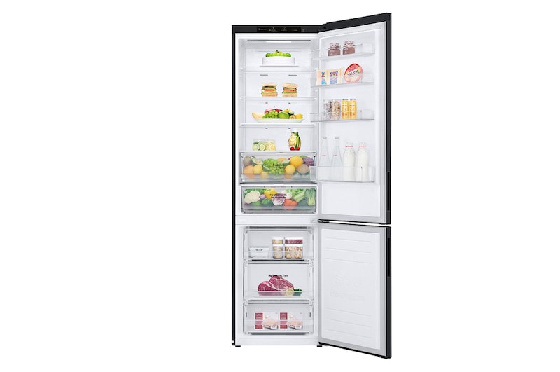 LG Kühl-Gefrierkombination (B, 384L, 203cm hoch) mit 137 kWh/a & Inverter Linear Compressor® | GBP62MCTBC, GBP62MCTBC