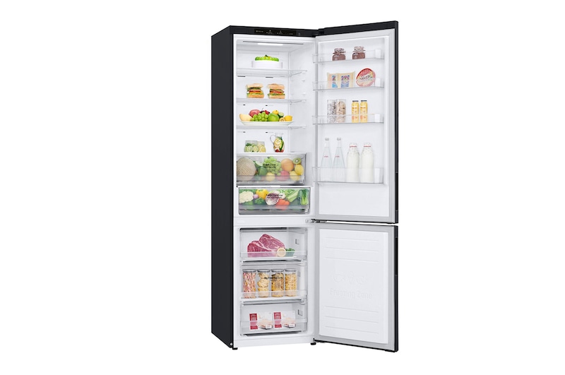 LG Kühl-Gefrierkombination (B, 384L, 203cm hoch) mit 137 kWh/a & Inverter Linear Compressor® | GBP62MCTBC, GBP62MCTBC