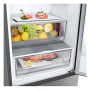 LG Kühl-Gefrierkombination | 384 Liter Nutzinhalt | Energieeffizienzklasse B | Steel | 203 cm | Inverter-Linearkompressor | GBP62PZNBC, GBP62PZNBC