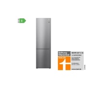 LG Kühl-Gefrierkombination | 384 Liter Nutzinhalt | Energieeffizienzklasse B | Steel | 203 cm | Inverter-Linearkompressor | GBP62PZNBC, GBP62PZNBC