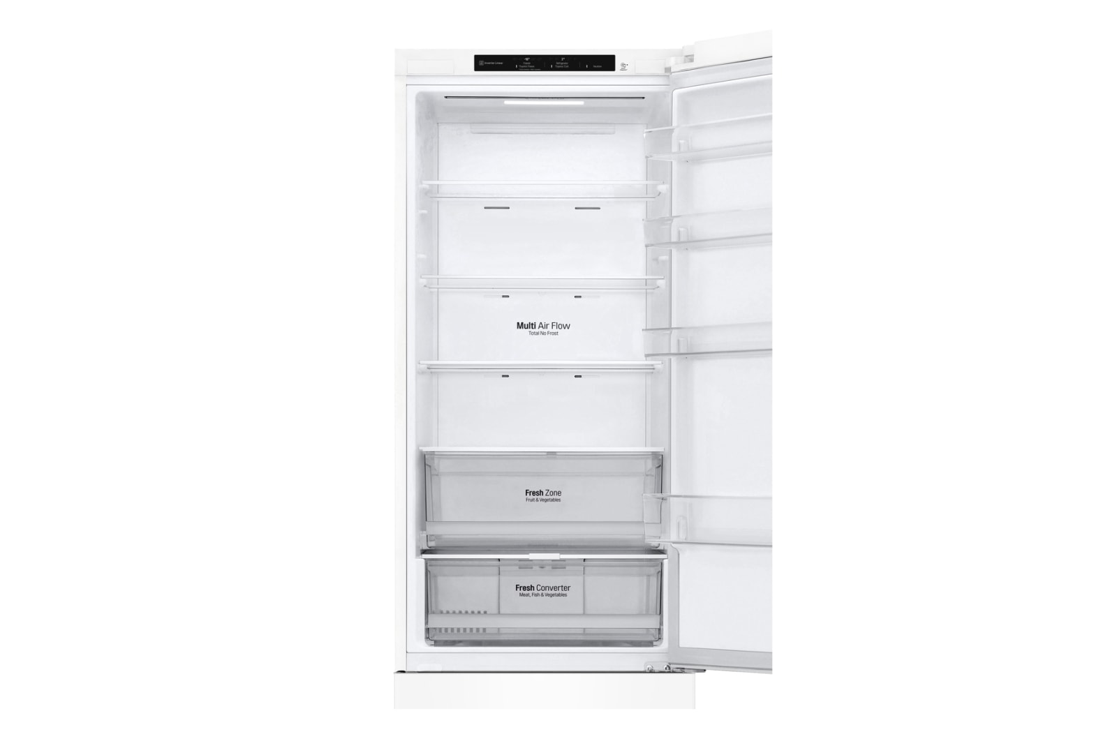 LG Kühl-Gefrierkombination (A, 384L, 203cm hoch) mit 110 kWh/a & Inverter Linear Compressor® | GBP62SWNAC, GBP62SWNAC
