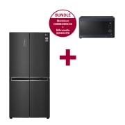 Vorderseite von Slim Fit Multi-Door | 530 Liter Kapazität | GMB844MC4E &amp; Mikrowelle MH6565CPB GMB844MC4E.MH65CPB