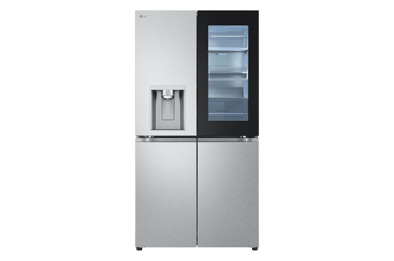 Vorderseite von Multi-Door Kühlschrank mit InstaView® (E, 638L, 179,2 cm hoch) mit Eis-, Crushed Ice- und Wasserspender & Festwasseranschluss | GMG960MBJE