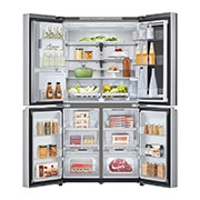 LG InstaView® Multi-Door Kühlschrank (E, 637L, 179,2cm hoch) mit Eis-, Crushed Ice- und Wasserspender & internem Wassertank | GMG961MBKE, GMG961MBKE