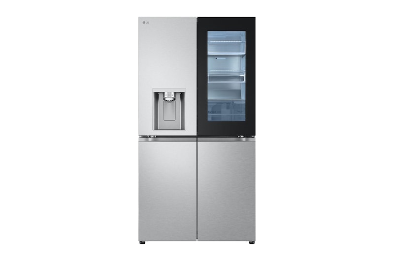 LG InstaView® Multi-Door Kühlschrank (E, 637L, 179,2cm hoch) mit Eis-, Crushed Ice- und Wasserspender & internem Wassertank | GMG961MBKE, GMG961MBKE