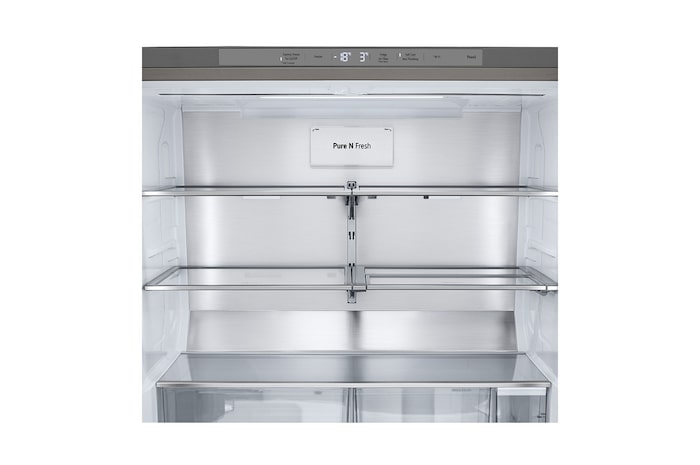 LG InstaView® Multi-Door Kühlschrank (E, 637L, 179,2cm hoch) mit Eis-, Crushed Ice- und Wasserspender & internem Wassertank | GMG961MBKE, GMG961MBKE