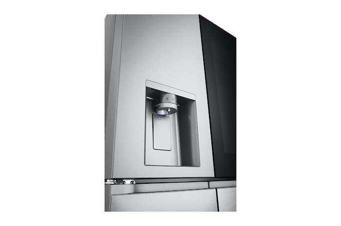 LG InstaView® Multi-Door Kühlschrank (E, 637L, 179,2cm hoch) mit Eis-, Crushed Ice- und Wasserspender & internem Wassertank | GMG961MBKE, GMG961MBKE