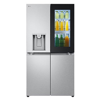 Vorderseite von InstaView® Multi-Door Kühlschrank (E, 637L, 179cm hoch) mit Eis-, Crushed Ice- und Wasserspender &amp; internem Wassertank | GMG961NPKE GMG961NPKE