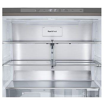LG InstaView® Multi-Door Kühlschrank (E, 637L, 179cm hoch) mit Eis-, Crushed Ice- und Wasserspender & internem Wassertank | GMG961NPKE, GMG961NPKE