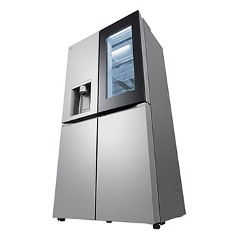 LG InstaView® Multi-Door Kühlschrank (E, 637L, 179cm hoch) mit Eis-, Crushed Ice- und Wasserspender & internem Wassertank | GMG961NPKE, GMG961NPKE