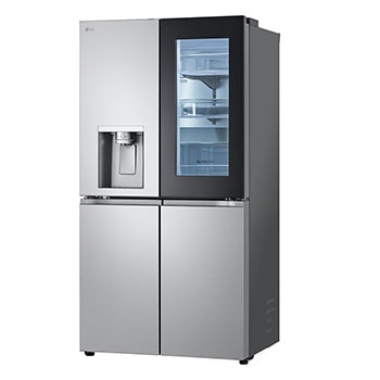 LG InstaView® Multi-Door Kühlschrank (E, 637L, 179cm hoch) mit Eis-, Crushed Ice- und Wasserspender & internem Wassertank | GMG961NPKE, GMG961NPKE