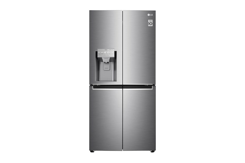 LG Multi-Door mit Eis-, Crushed Ice- und Wasserspender | 506 L Kapazität | Energieeffizienzklasse E | Interner Wassertank | Steel | GML844PZAE, GML844PZAE