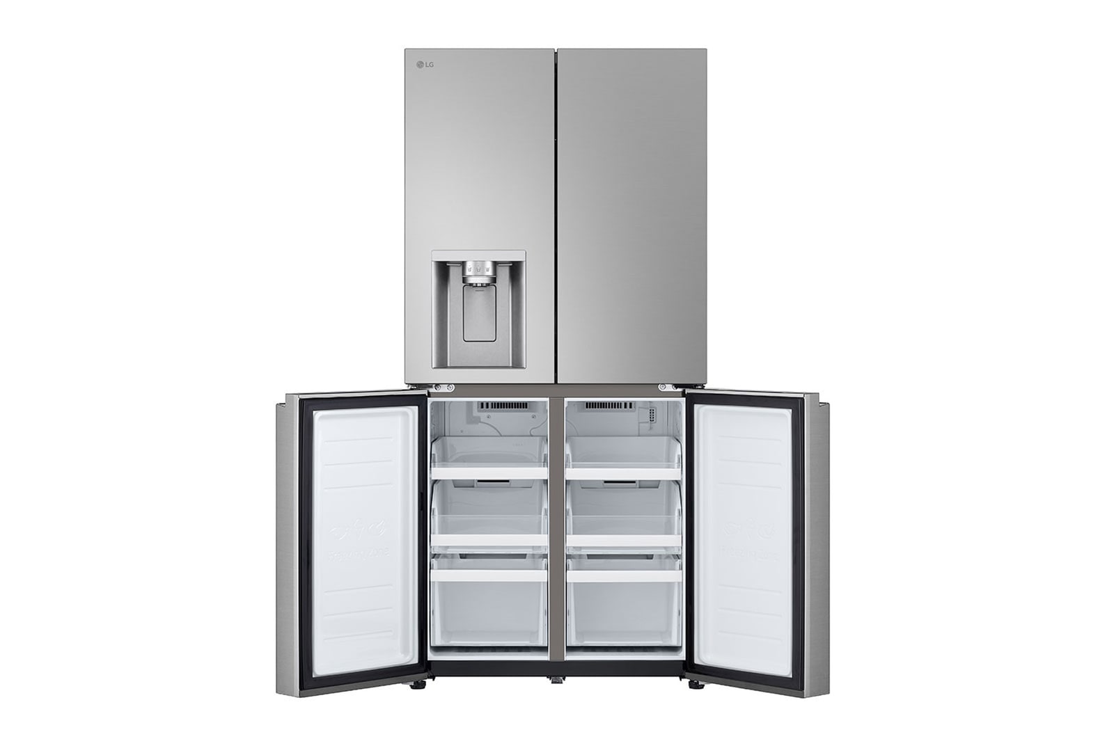LG SLIM Multi-Door Kühlschrank (E, 506L, 179cm hoch) mit Eis-, Crushed Ice- und Wasserspender & internem Wassertank | GML861PYPE, GML861PYPE