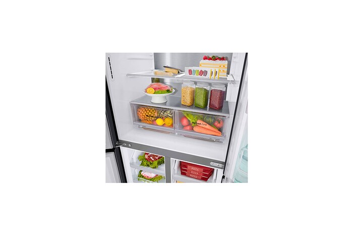 LG Slim Multi-Door Kühlschrank mit InstaView® (E, 530L, 178,7 cm hoch) | GMQ844MC5E, GMQ844MC5E