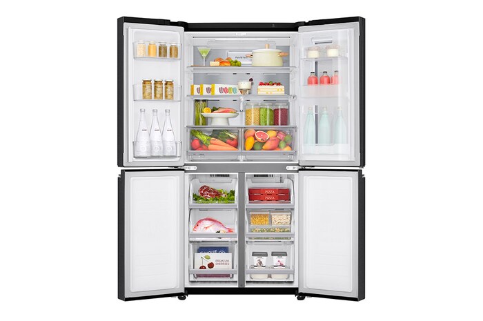 LG Slim Multi-Door Kühlschrank mit InstaView® (E, 530L, 178,7 cm hoch) | GMQ844MC5E, GMQ844MC5E