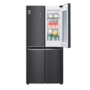 LG Multi-Door mit InstaView Door-in-Door ® | 530 Liter Kapazität | Energieeffizienzklasse E | Matte Black Steel | GMQ844MC5E, GMQ844MC5E