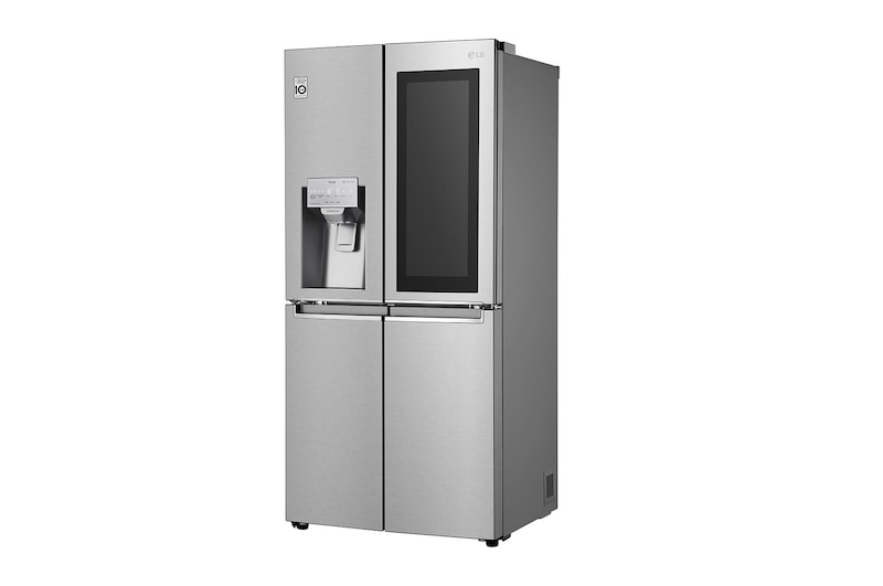 LG Multi-Door mit InstaView Door-in-Door®  | Eis-, Crushed Ice- und Wasserspender  | ​508​ Liter Kapazität | Energieeffizienzklasse ​F​ | Interner Wassertank 4L | Brushed Steel | ​GMX844BSBF, GMX844BSBF