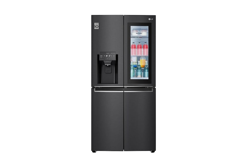 LG Multi-Door Kühlschrank mit InstaView Door-in-Door® (F, 508L,178,7cm hoch) mit Festwasseranschluss, Eis- & Wasserspender |  ​GMX844MC6F, GMX844MC6F