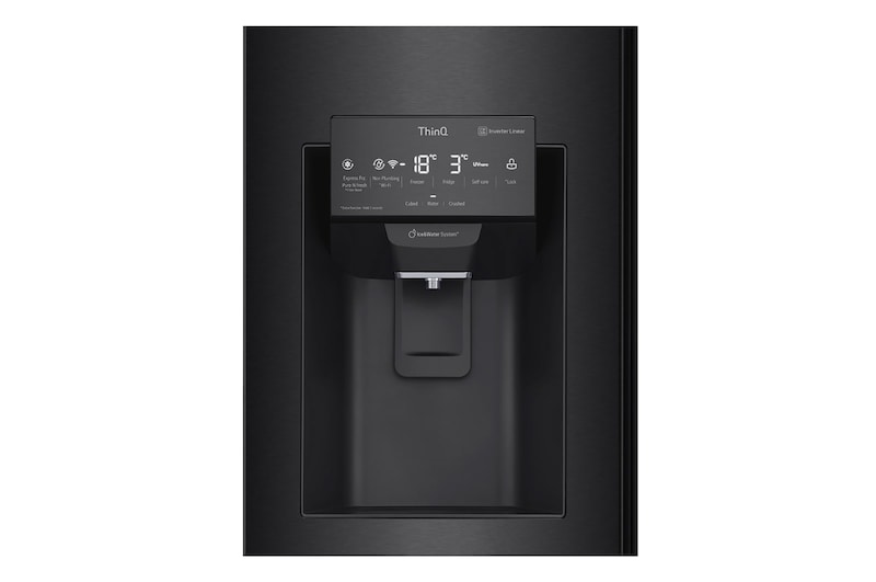 LG Multi-Door Kühlschrank mit InstaView Door-in-Door® (F, 508L,178,7cm hoch) mit Festwasseranschluss, Eis- & Wasserspender |  ​GMX844MC6F, GMX844MC6F