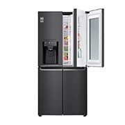 LG Multi-Door mit InstaView Door-in-Door ®  | Eis-, Crushed Ice- und Wasserspender  | ​508​ Liter Kapazität | Energieeffizienzklasse ​F​ | Festwasseranschluss | Matte Black Steel | ​GMX844MC6F, GMX844MC6F