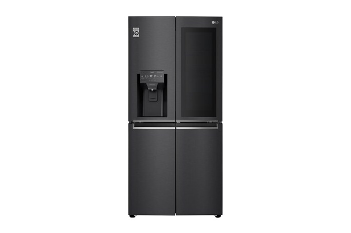 LG Multi-Door Kühlschrank mit InstaView Door-in-Door® (F, 508L,178,7cm hoch) mit 4L internem Wassertank, Eis- & Wasserspender | GMX844MCBF, GMX844MCBF