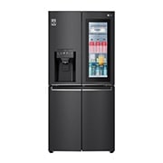 LG Multi-Door mit InstaView Door-in-Door ®  | Eis-, Crushed Ice- und Wasserspender | 508 Liter Kapazität | Energieeffizienzklasse F | Interner Wassertank 4L | Matte Black Stainless | GMX844MCBF, GMX844MCBF