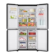 LG Multi-Door Kühlschrank mit InstaView Door-in-Door® (F, 508L,178,7cm hoch) mit 4L internem Wassertank, Eis- & Wasserspender | GMX844MCBF, GMX844MCBF