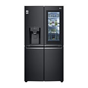 Vorderseite von Multi-Door mit InstaView Door-in-Door®  | Craft Ice Kugeln | Eis-, Crushed Ice- und Wasserspender | 638 Liter Kapazität | Energieeffizienzklasse F | Festwasseranschluss | Matte Black Steel | GMX945MCCF GMX945MCCF