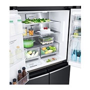 LG Multi-Door mit InstaView Door-in-Door®  | Craft Ice Kugeln | Eis-, Crushed Ice- und Wasserspender | 638 Liter Kapazität | Energieeffizienzklasse F | Festwasseranschluss | Matte Black Steel | GMX945MCCF, GMX945MCCF