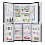 LG Multi-Door mit InstaView Door-in-Door®  | Craft Ice Kugeln | Eis-, Crushed Ice- und Wasserspender | 638 Liter Kapazität | Energieeffizienzklasse F | Festwasseranschluss | Matte Black Steel | GMX945MCCF, GMX945MCCF
