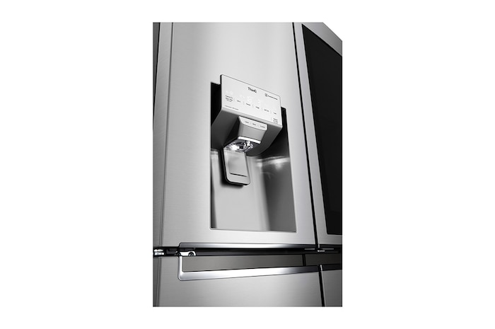 LG Multi-Door mit InstaView Door-in-Door ® | Eis-, Crushed Ice- und Wasserspender | 638 Liter Kapazität | Energieeffizienzklasse F | Festwasseranschluss | Edelstahl | GMX945NS9F , GMX945NS9F