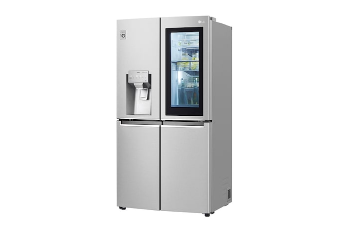 LG Multi-Door mit InstaView Door-in-Door ® | Eis-, Crushed Ice- und Wasserspender | 638 Liter Kapazität | Energieeffizienzklasse F | Festwasseranschluss | Edelstahl | GMX945NS9F , GMX945NS9F