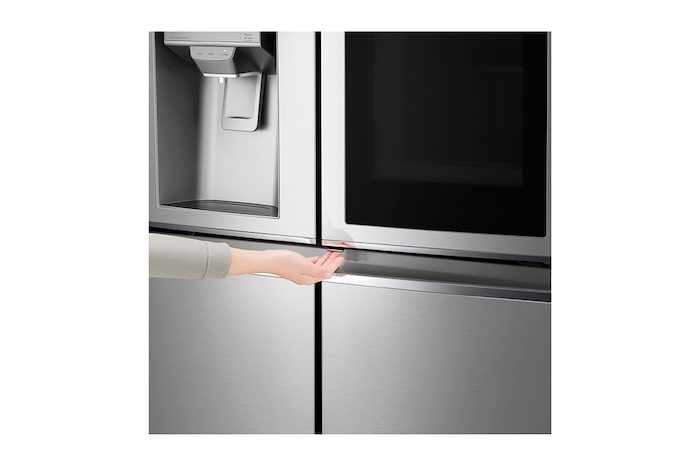 LG Multi-Door mit InstaView Door-in-Door ® | Eis-, Crushed Ice- und Wasserspender | 638 Liter Kapazität | Energieeffizienzklasse F | Festwasseranschluss | Edelstahl | GMX945NS9F , GMX945NS9F