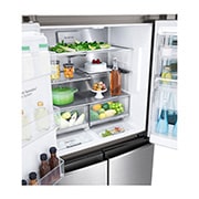 LG Multi-Door mit InstaView Door-in-Door ®  | Eis-, Crushed Ice- und Wasserspender | 638 Liter Kapazität | Energieeffizienzklasse F | Festwasseranschluss | Edelstahl | GMX945NS9F , GMX945NS9F