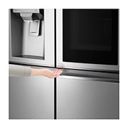 LG Multi-Door mit InstaView Door-in-Door ®  | Eis-, Crushed Ice- und Wasserspender | 638 Liter Kapazität | Energieeffizienzklasse F | Festwasseranschluss | Edelstahl | GMX945NS9F , GMX945NS9F