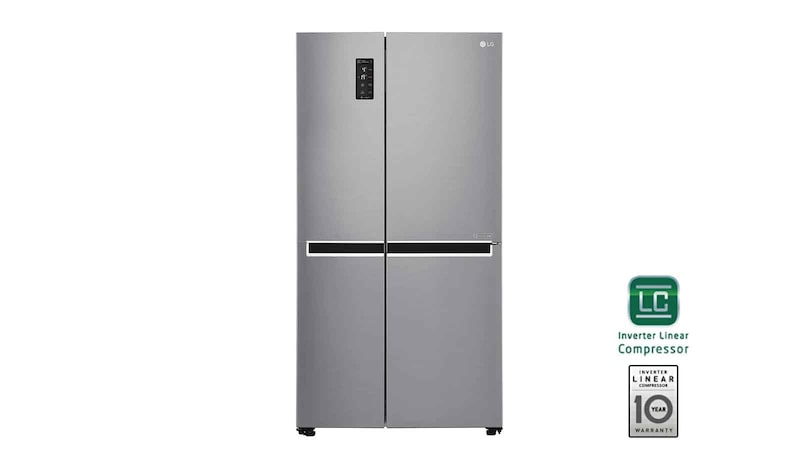 LG Side-by-Side mit 626 Litern Kapazität | Energieeffizienzklasse* F, GSB760PZXZ