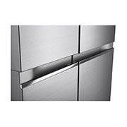 LG Side-by-Side mit Multi-Airflow Umluftkühlung | 655 Liter Kapazität | Energieeffizienzklasse E | Express Freeze | Platinum Silver | GSBV70PZTE, GSBV70PZTE