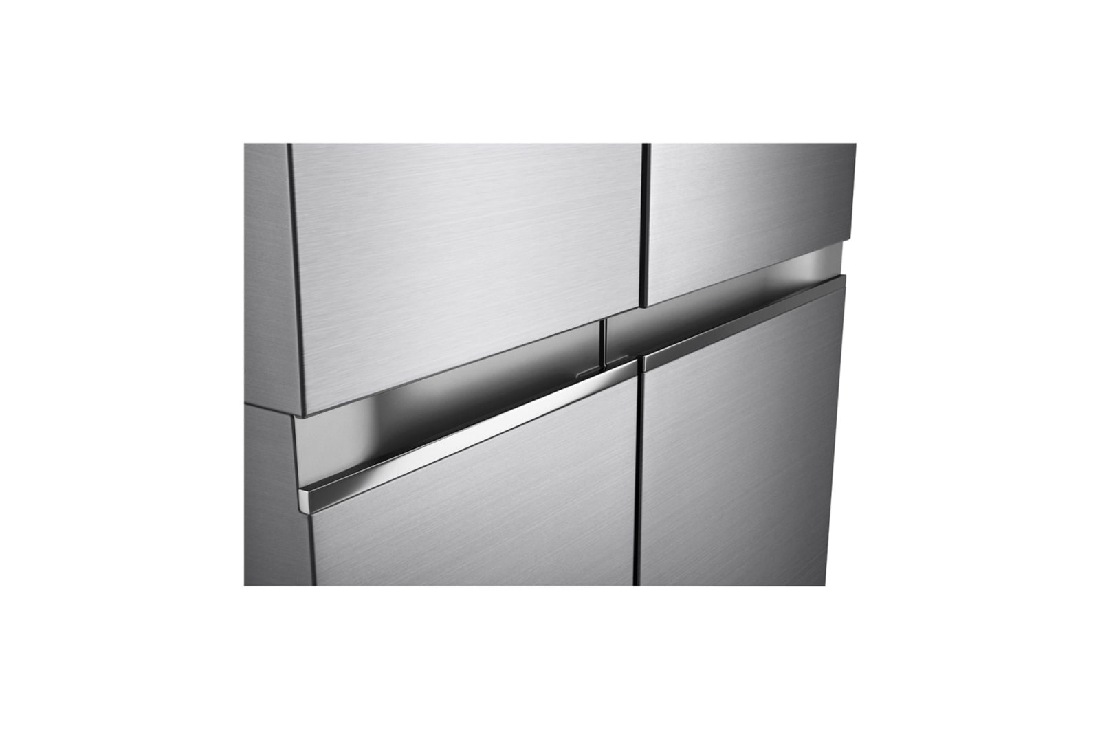 LG Side-by-Side mit Multi-Airflow Umluftkühlung | 655 Liter Kapazität | Energieeffizienzklasse E | Express Freeze | Platinum Silver | GSBV70PZTE, GSBV70PZTE