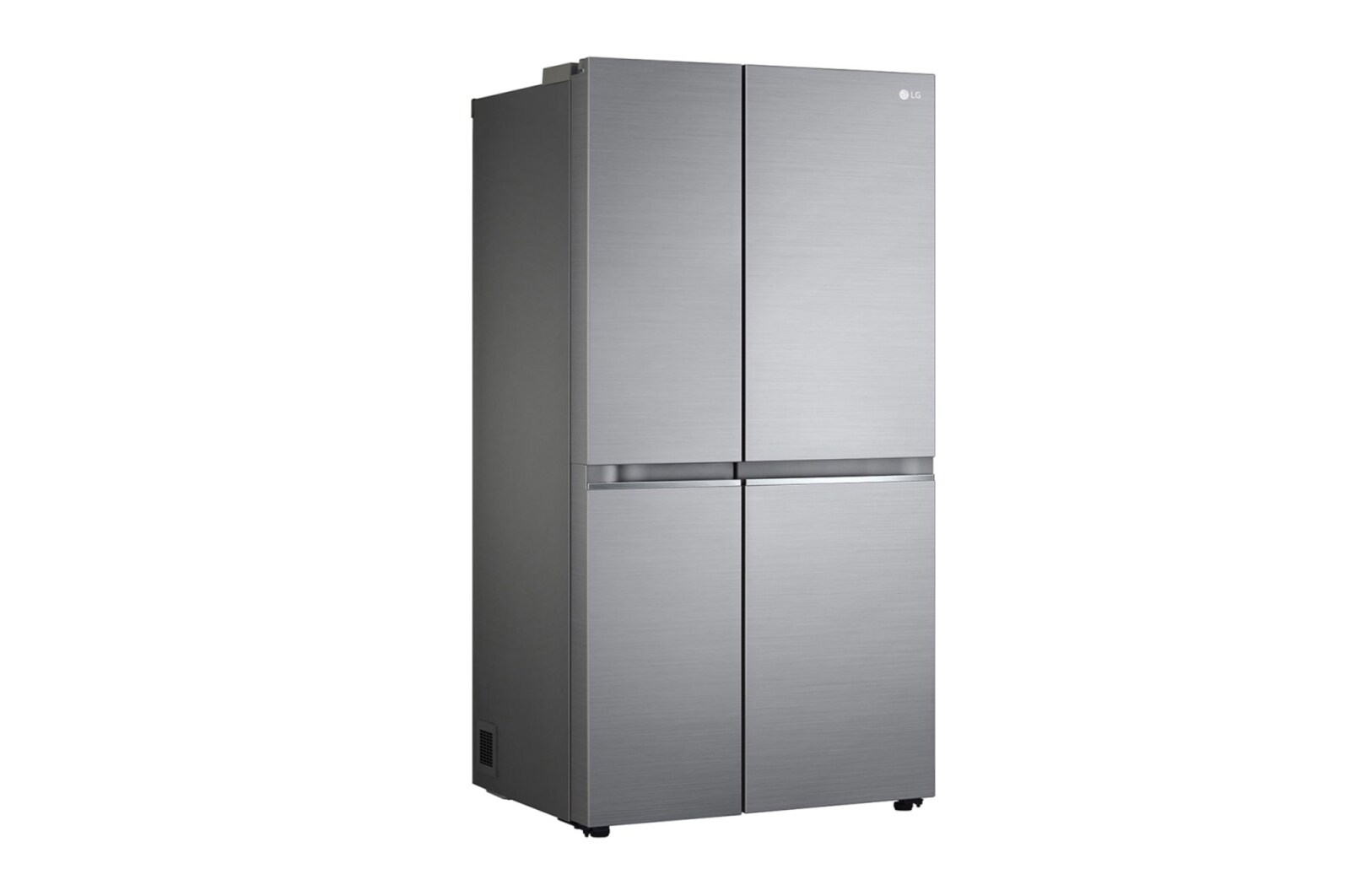 LG Side-by-Side mit Multi-Airflow Umluftkühlung | 655 Liter Kapazität | Energieeffizienzklasse E | Express Freeze | Platinum Silver | GSBV70PZTE, GSBV70PZTE