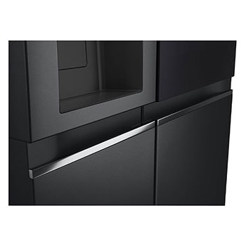 LG Side-by-Side Kühlschrank mit InstaView® (EEK C, 628L, 179cm hoch) mit Eis-, Crushed Ice- und Wasserspender & internem Wassertank | GSGE91EVAC, GSGE91EVAC